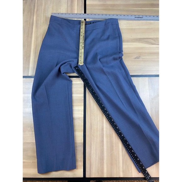 LAFAYETTE 148 NEW YORK Barrow 100% Wool Blend Dress Pants Women's Blue - Picture 2 of 7